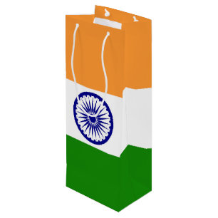 India flag wine gift bag