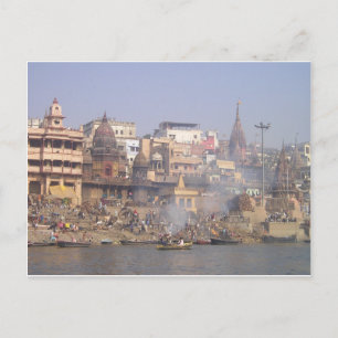 India Ganges River Postcard