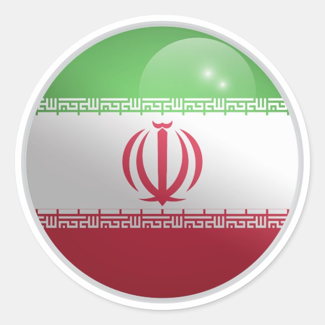 India Glossy Circle Flag Classic Round Sticker (Front)