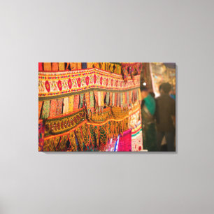 INDIA, Goa, Baga: Saturday Evening Market (NR) Canvas Print