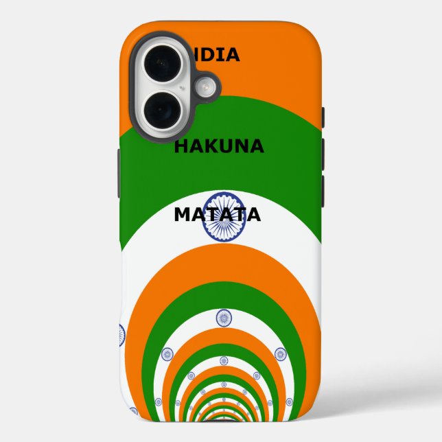 India HAKUNA MATATA Case-Mate iPhone Case (Back)