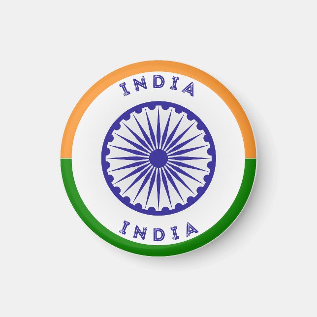 India Heritage Emblem Magnet (Front)
