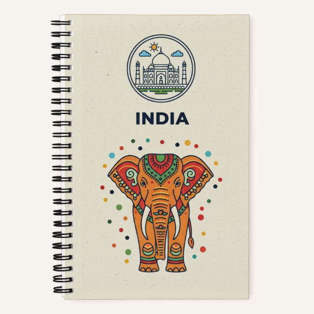 India Heritage & Taj Mahal Photo Archive Journal (Front)