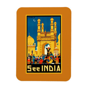 India Hyderabad Vintage travel Magnet