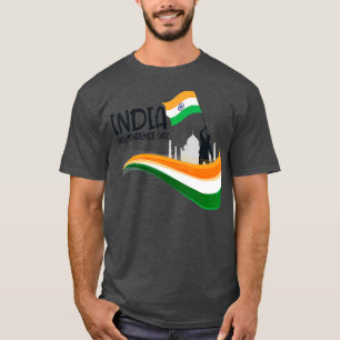 India Independence Day 15 August Indian Flag Patri T-Shirt