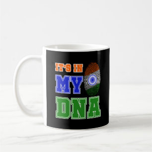 India Indian Flag Heritage My DNA Christmas Father Coffee Mug