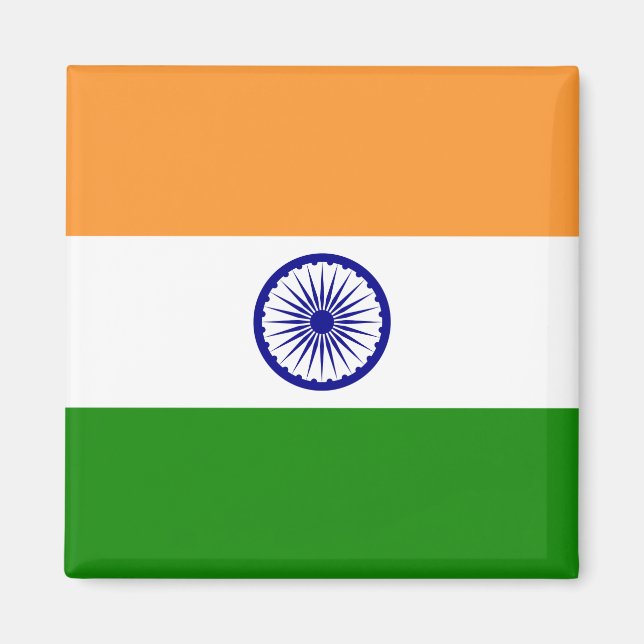 India (Indian) Flag Magnet (Front)