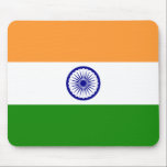 India (Indian) Flag Mouse Pad<br><div class="desc">Customizable World Flag Products - Please feel free to add your own text.</div>