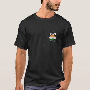 India Indian Flag Souvenirs Vacation Cricket Crick T-Shirt