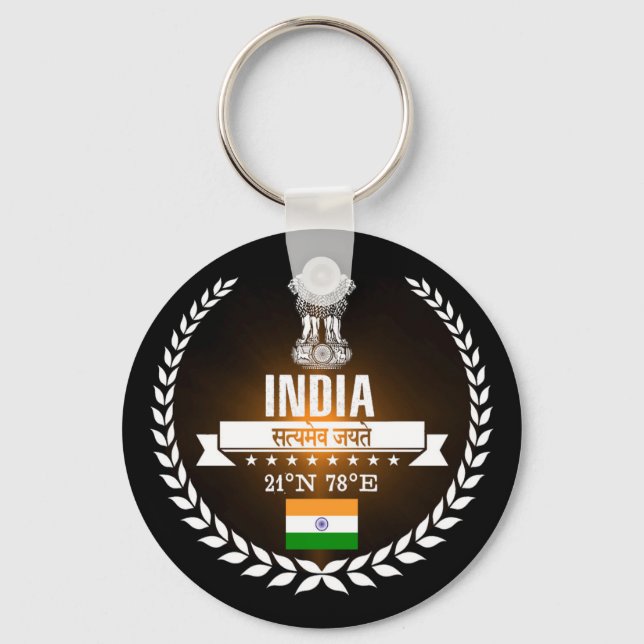 India Key Ring (Front)