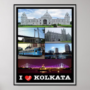 India - Kolkata - Mosaic - Poster