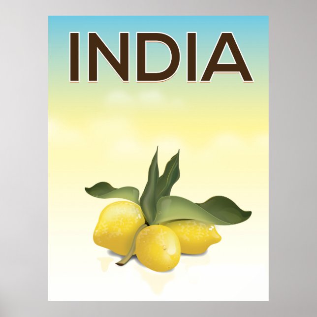 India Lemon travel poster (Front)