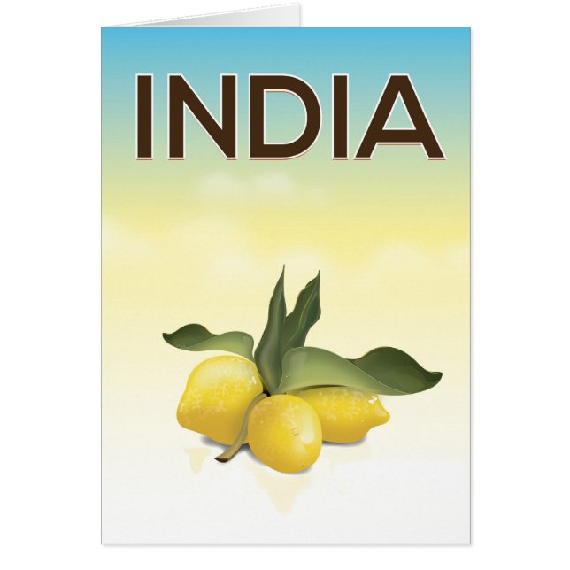 India Lemon travel poster (Front)