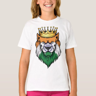 India Lion King Flag T-Shirt