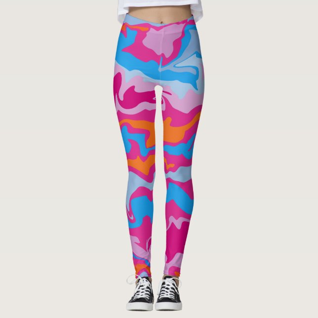 India - Liquify Design Leggings (Front)