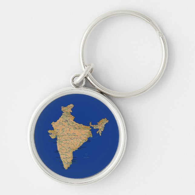 India Map Keychain (Front)