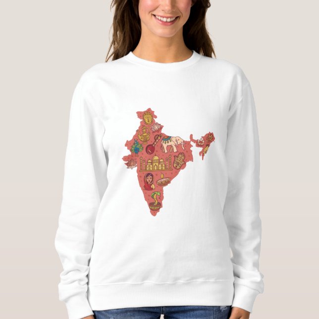 India Map Sweatshirt (Front)