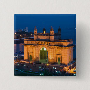 INDIA, Mumbai (Bombay): Gateway of India / 15 Cm Square Badge