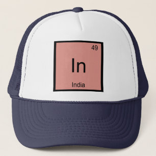 India Name Chemistry Element Periodic Table Trucker Hat