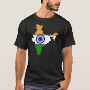 India National Flag Colours Country Indian Asian C T-Shirt