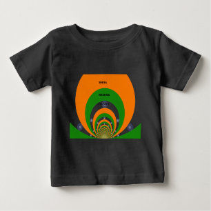 India National Flag Colours Design. Hakuna Matata Baby T-Shirt