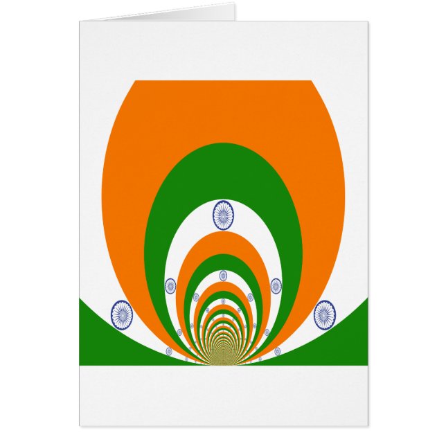 India National Flag Colours Kaleidoscope (Front)