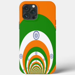 India National Flag Colours Kaleidoscope iPhone 13 Pro Max Case