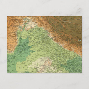 India northwestern section postcard