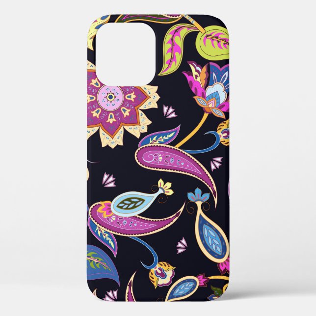 India Paisley Seamless Floral Ornament Case-Mate iPhone Case (Back)
