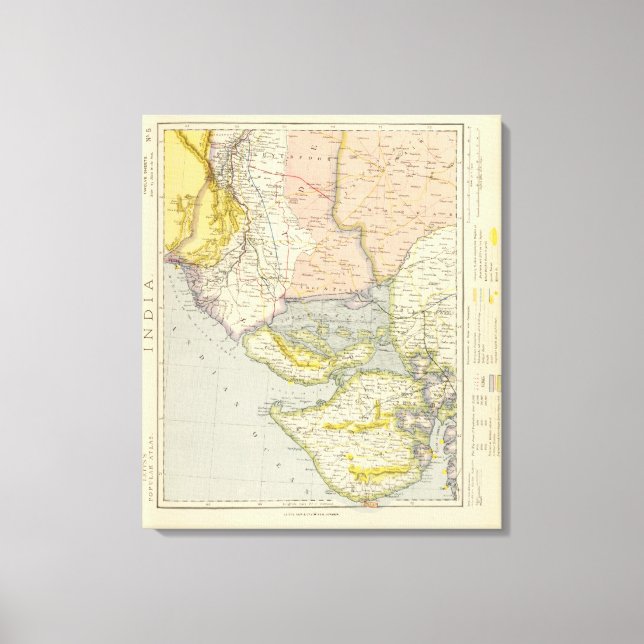 India, Pakistan Canvas Print (Front)