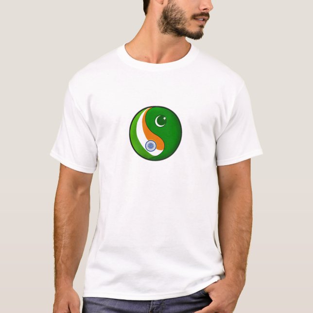 India + Pakistan in Harmony T-Shirt (Front)