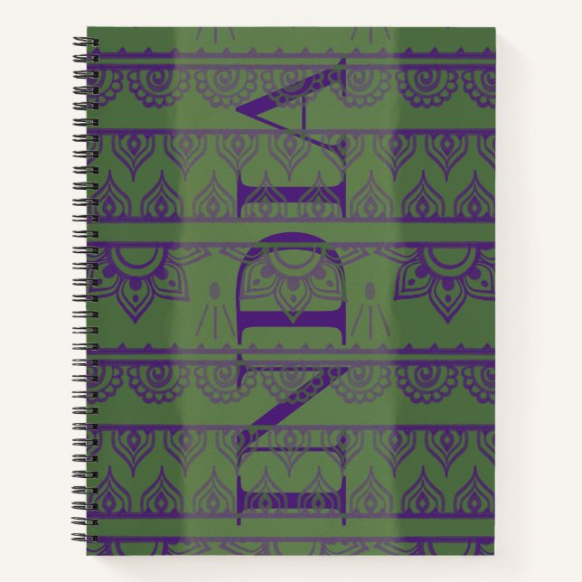 India Pattern notebook (Front)
