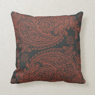 India print paisley pattern cushion