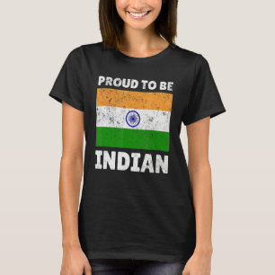 India Proud Flag Hinduism Ashok Chakra Proud To Be T-Shirt