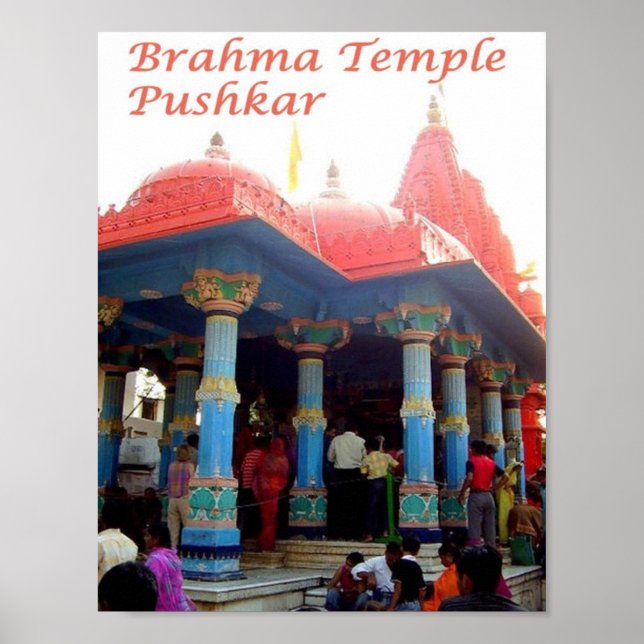 India - Pushkar - Brahma Temple - Poster (Front)