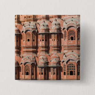 INDIA, Rajasthan, Jaipur: Hawa Mahal (Palace of 15 Cm Square Badge