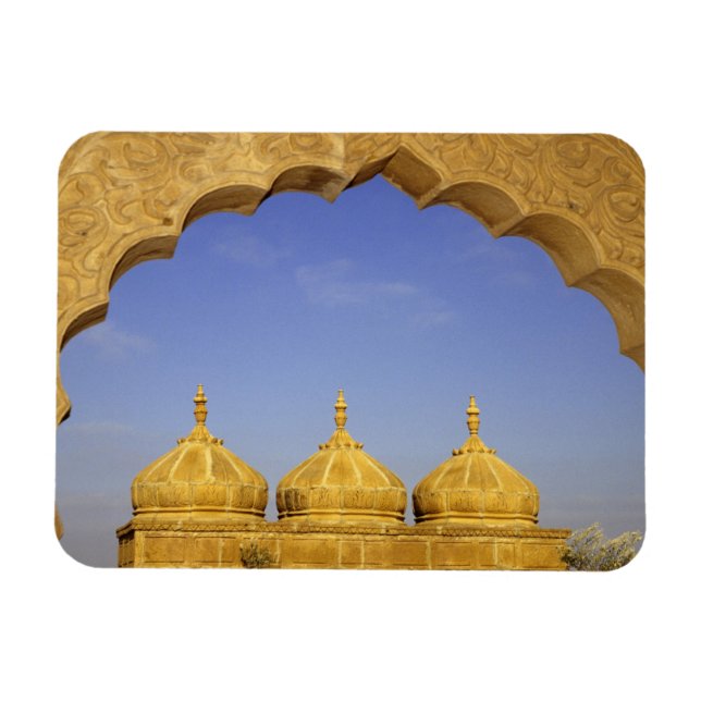 India, Rajasthan, Jaisalmer. Sandstone domes Magnet (Horizontal)