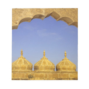 India, Rajasthan, Jaisalmer. Sandstone domes Notepad