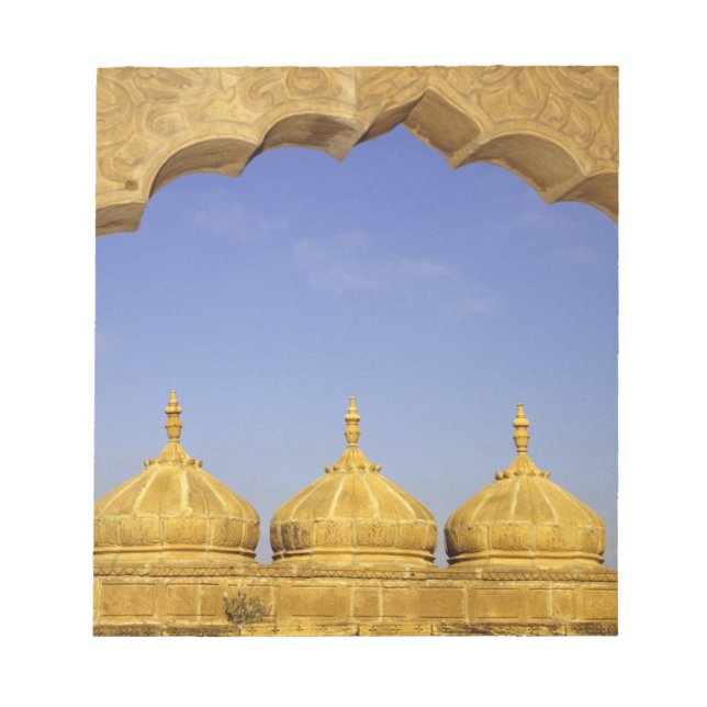 India, Rajasthan, Jaisalmer. Sandstone domes Notepad (Front)