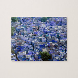 INDIA, Rajasthan, Jodhpur: Blue City of Jodhpur Jigsaw Puzzle