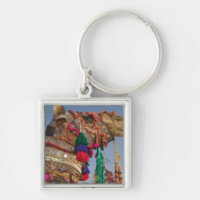 INDIA, Rajasthan, Pushkar: PUSHKAR CAMEL FAIR, Key Ring (Front)