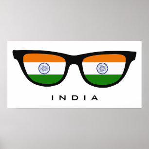 India Shades custom text & colour poster