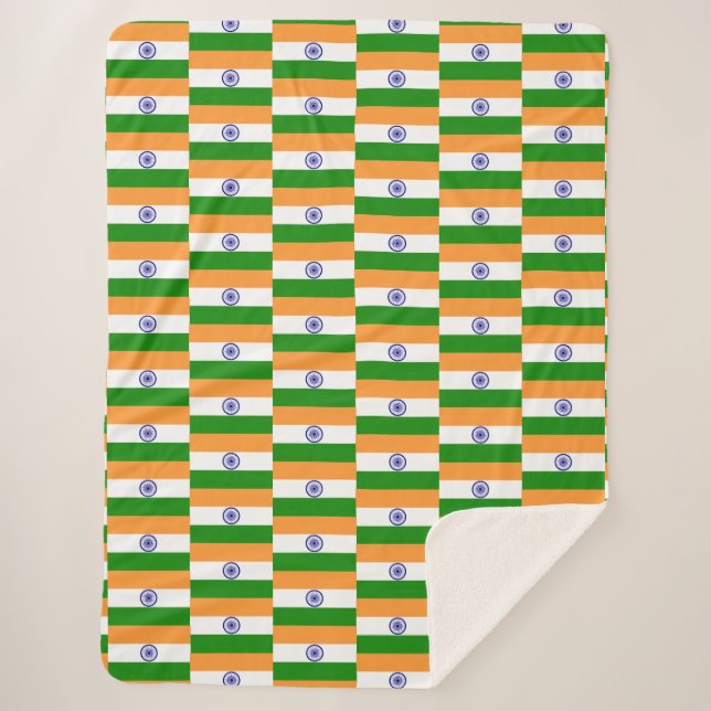 India Sherpa Blanket (Front)