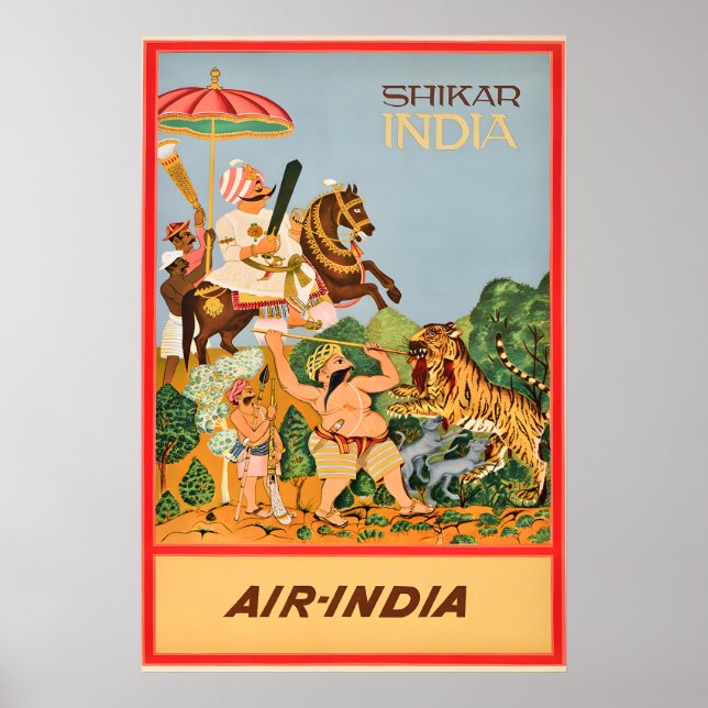 India - Shikar  - Travel Poster Prints (Front)