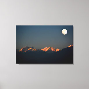 India - Sikkim, Pelling sunset Canvas Print