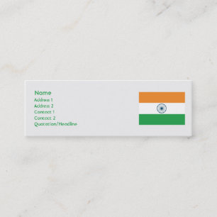 India - Skinny Mini Business Card