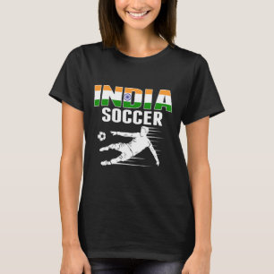 India Soccer Lovers Jersey - Indian Flag Footll Pl T-Shirt