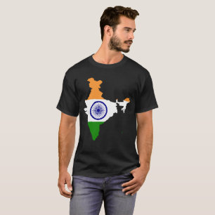 INDIA Special Customisable Black Tourist T-Shirt