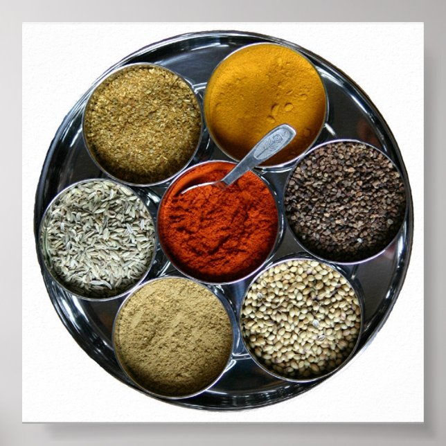 India spice tray poster (Front)