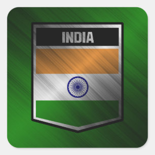India Square Sticker